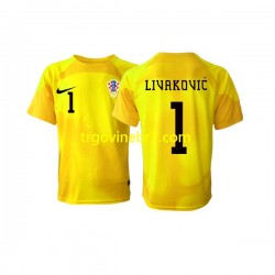 Golmanski Dres - Dres Hrvatska Dominik Livakovic 1 Domaći World Cup 2022 Kratkih Rukava - Muški Golmanski Dres - Dres Hrvatska Dominik Livakovic 1 Domaći World Cup 2022 Kratkih Rukava - Muški