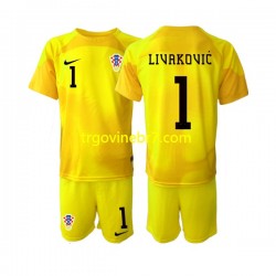 Golmanski Dres - Dres Hrvatska Dominik Livakovic 1 Domaći World Cup 2022 Kratkih Rukava - Dječji Golmanski Dres - Dres Hrvatska Dominik Livakovic 1 Domaći World Cup 2022 Kratkih Rukava - Dječji
