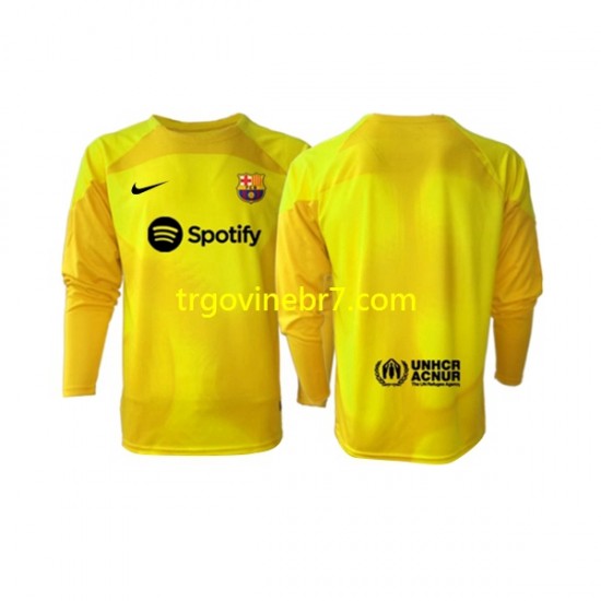 Golmanski Dres - Dres FC Barcelona Četvrti 2022-2023 Dugim Rukavima - Muški
