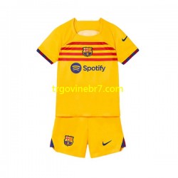 Dres FC Barcelona Četvrti 2022-2023 Kratkih Rukava - Dječji Dres FC Barcelona Četvrti 2022-2023 Kratkih Rukava - Dječji