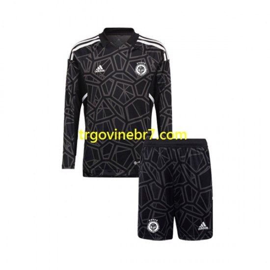 Golmanski Dres - Dres HJK Helsinki Treći 2022-2023 Dugim Rukavima - Dječji