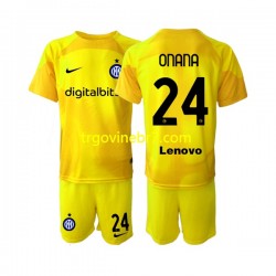 Golmanski Dres - Dres Inter Milan Andre Onana 24 Gostujući 2022-2023 Kratkih Rukava - Dječji Golmanski Dres - Dres Inter Milan Andre Onana 24 Gostujući 2022-2023 Kratkih Rukava - Dječji