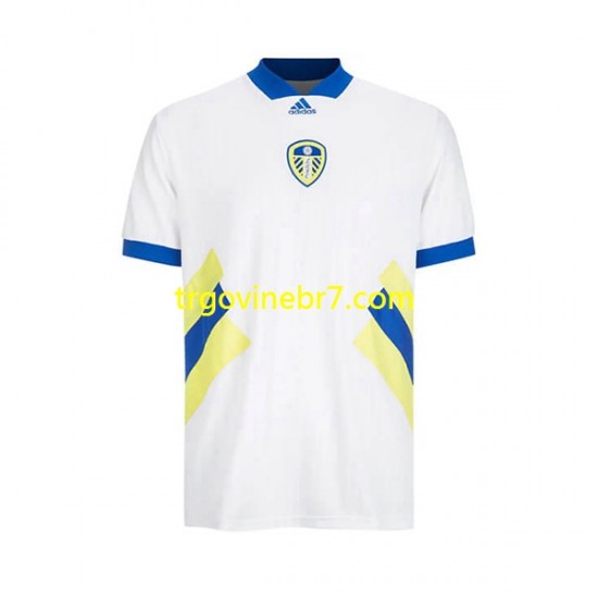 Dres Leeds United Icon Retro Domaći 2022-2023 Kratkih Rukava - Muški
