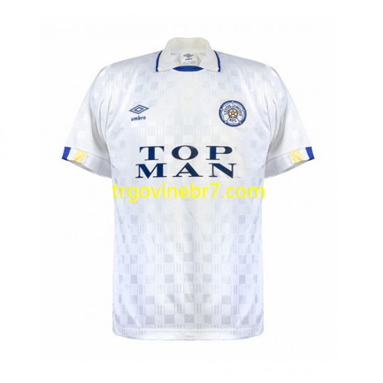 Dres Leeds United Retro Domaći 1989-1990 Kratkih Rukava - Muški