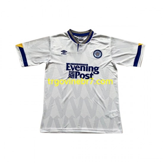 Dres Leeds United Retro Domaći 1991-1992 Kratkih Rukava - Muški