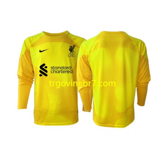 Golmanski Dres - Dres Liverpool Četvrti 2022-2023 Dugim Rukavima - Muški