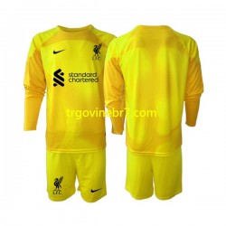 Golmanski Dres - Dres Liverpool Četvrti 2022-2023 Dugim Rukavima - Dječji
