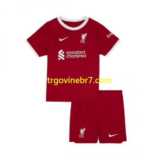 Dres Liverpool Domaći 2023-2024 Kratkih Rukava - Dječji