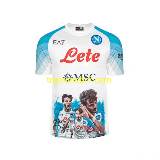 Dres Napoli Face Game Kvaratskhelia 77 Domaći 2022-2023 Kratkih Rukava - Muški