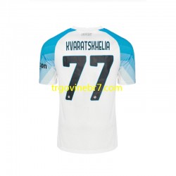 Dres Napoli Face Game Kvaratskhelia 77 Domaći 2022-2023 Kratkih Rukava - Muški