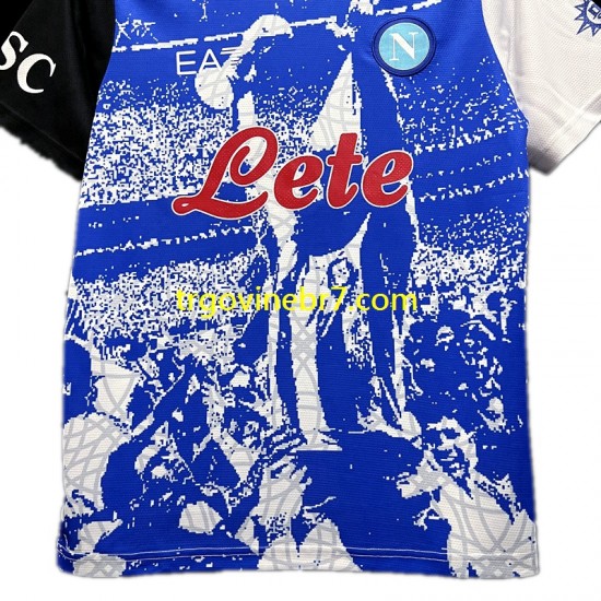 Dres Napoli Maradona Champions Special Edition Domaći 2023 Kratkih Rukava - Muški