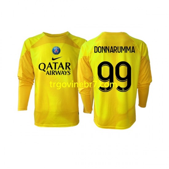 Golmanski Dres - Dres Paris Saint-Germain Gianluigi Donnarumma 99 Treći 2022-2023 Dugim Rukavima - Muški