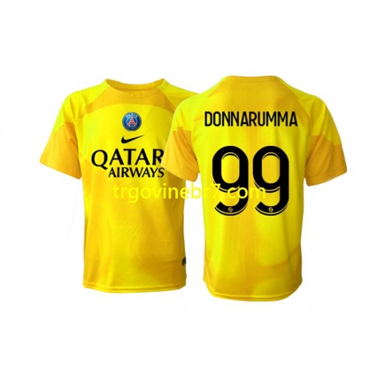 Golmanski Dres - Dres Paris Saint-Germain Gianluigi Donnarumma 99 Treći 2022-2023 Kratkih Rukava - Muški