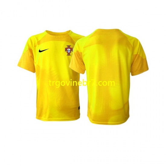 Golmanski Dres - Dres Portugal Domaći World Cup 2022 Kratkih Rukava - Muški