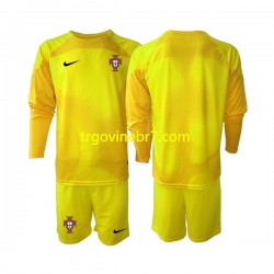 Golmanski Dres - Dres Portugal Domaći World Cup 2022 Dugim Rukavima - Dječji Golmanski Dres - Dres Portugal Domaći World Cup 2022 Dugim Rukavima - Dječji