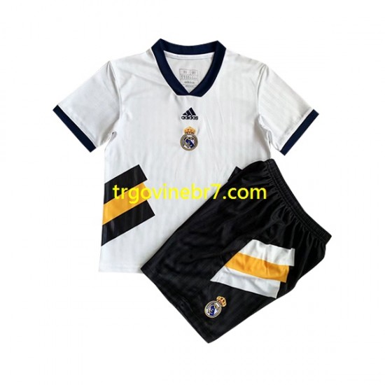 Dres Real Madrid Icon Retro Domaći 2022-2023 Kratkih Rukava - Dječji