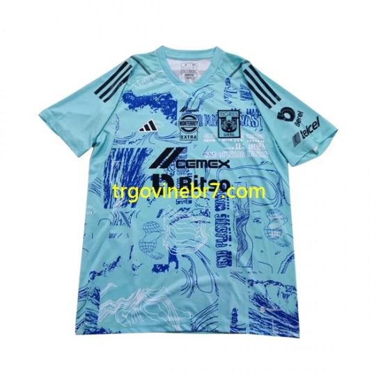 Golmanski Dres - Dres Tigres UANL Earth Day Domaći 2023-2024 Kratkih Rukava - Muški