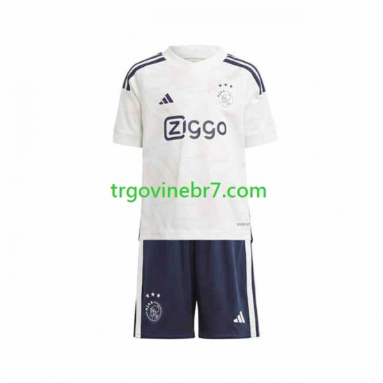Dres AFC Ajax Gostujući 2023-2024 Kratkih Rukava - Dječji