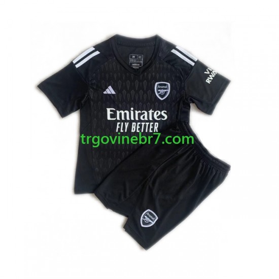 Golmanski Dres - Dres Arsenal Domaći 2023-2024 Kratkih Rukava - Dječji
