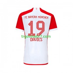 Dres FC Bayern München Alphonso Davies 19 Domaći 2023-2024 Kratkih Rukava - Muški Dres FC Bayern München Alphonso Davies 19 Domaći 2023-2024 Kratkih Rukava - Muški