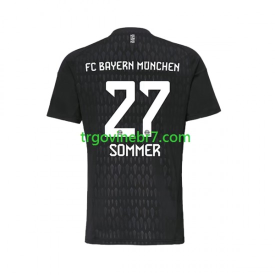 Golmanski Dres - Dres FC Bayern München Yann Sommer 27 Domaći 2023-2024 Kratkih Rukava - Muški