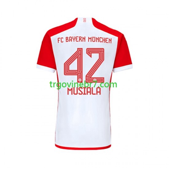 Dres FC Bayern München Jamal Musiala 42 Domaći 2023-2024 Kratkih Rukava - Muški
