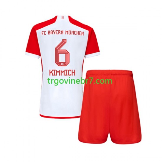 Dres FC Bayern München Joshua Kimmich 6 Domaći 2023-2024 Kratkih Rukava - Dječji