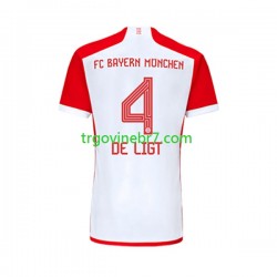 Dres FC Bayern München Matthijs de Ligt 4 Domaći 2023-2024 Kratkih Rukava - Muški Dres FC Bayern München Matthijs de Ligt 4 Domaći 2023-2024 Kratkih Rukava - Muški