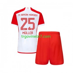 Dres FC Bayern München Thomas Muller 25 Domaći 2023-2024 Kratkih Rukava - Dječji Dres FC Bayern München Thomas Muller 25 Domaći 2023-2024 Kratkih Rukava - Dječji