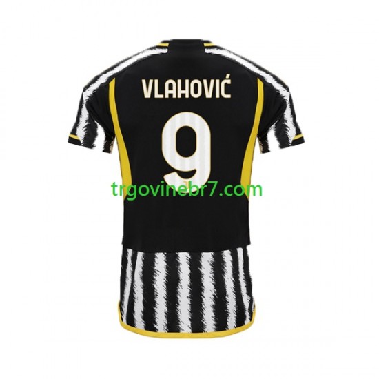 Dres SAD Juventus Dn Vlahovic 9 Domaći 2023-2024 Kratkih Rukava - Muški