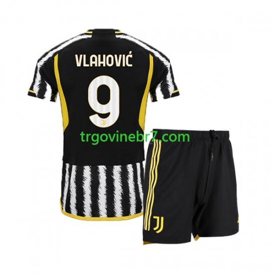 Dres SAD Juventus Dn Vlahovic 9 Domaći 2023-2024 Kratkih Rukava - Dječji