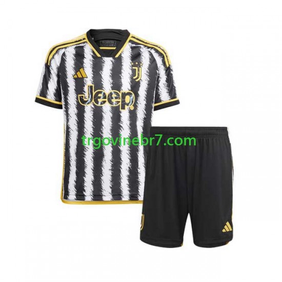 Dres Juventus Domaći 2023-2024 Kratkih Rukava - Dječji