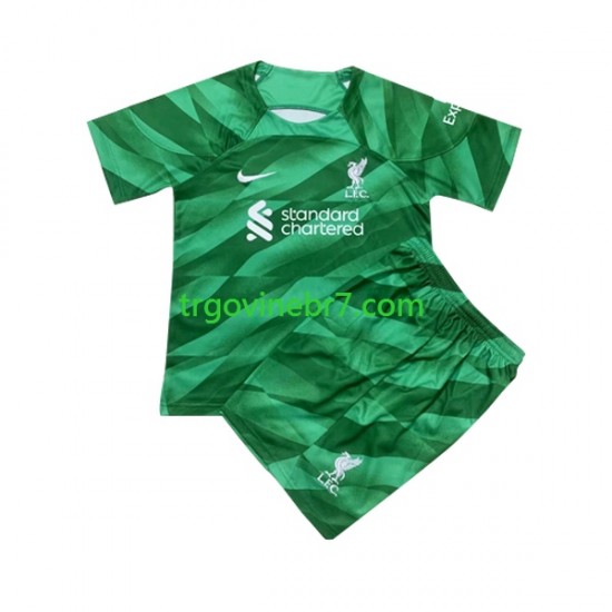Golmanski Dres - Dres Liverpool Domaći 2023-2024 Kratkih Rukava - Dječji