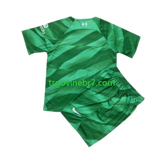 Golmanski Dres - Dres Liverpool Domaći 2023-2024 Kratkih Rukava - Dječji