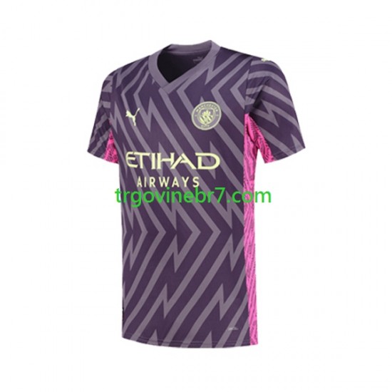 Golmanski Dres - Dres Manchester City Gostujući 2023-2024 Kratkih Rukava - Muški