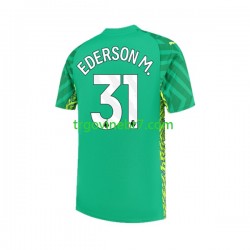Golmanski Dres - Dres Manchester City Ederson Moraes 31 Domaći 2023-2024 Kratkih Rukava - Muški