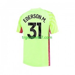Golmanski Dres - Dres Manchester City Ederson Moraes 31 Treći 2023-2024 Kratkih Rukava - Muški