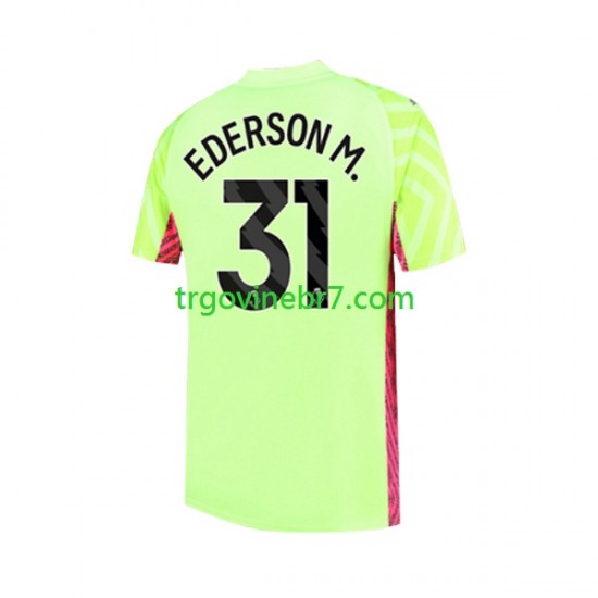 Golmanski Dres - Dres Manchester City Ederson Moraes 31 Treći 2023-2024 Kratkih Rukava - Muški