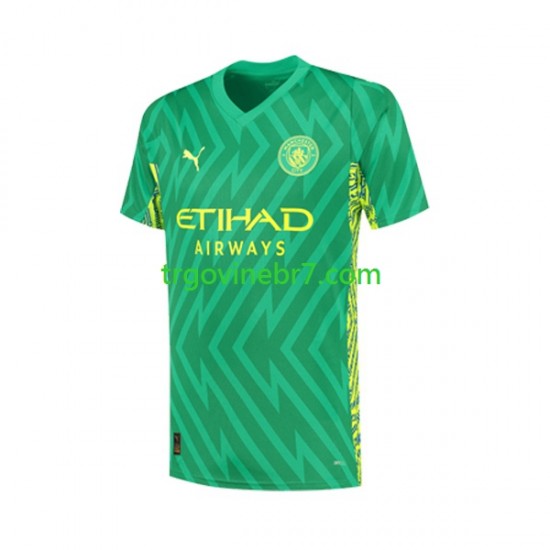 Golmanski Dres - Dres Manchester City Domaći 2023-2024 Kratkih Rukava - Muški