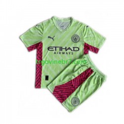 Golmanski Dres - Dres Manchester City Treći 2023-2024 Kratkih Rukava - Dječji