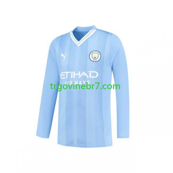 Dres Manchester City Domaći 2023-2024 Dugim Rukavima - Muški