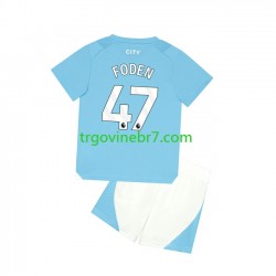 Dres Manchester City Phil Foden 47 Domaći 2023-2024 Kratkih Rukava - Dječji