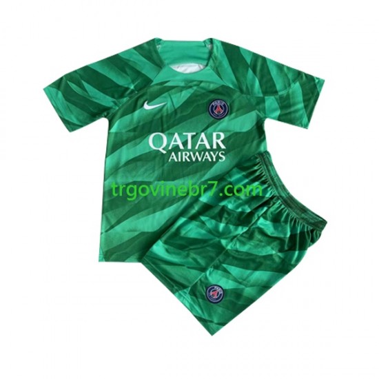 Golmanski Dres - Dres Paris Saint-Germain Domaći 2023-2024 Kratkih Rukava - Dječji