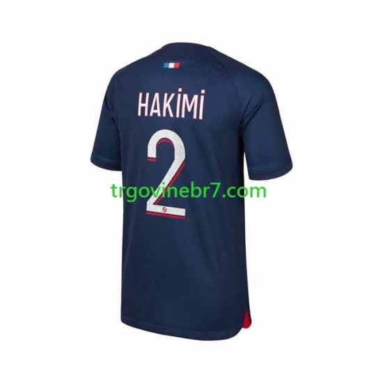 Dres Paris Saint-Germain Hakimi 2 Domaći 2023-2024 Kratkih Rukava - Muški
