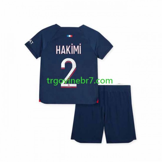 Dres Paris Saint-Germain Hakimi 2 Domaći 2023-2024 Kratkih Rukava - Dječji