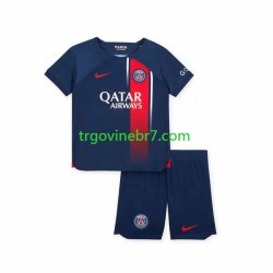 Dres Paris Saint-Germain Domaći 2023-2024 Kratkih Rukava - Dječji Dres Paris Saint-Germain Domaći 2023-2024 Kratkih Rukava - Dječji