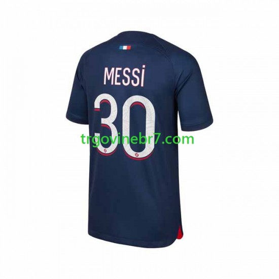 Dres Paris Saint-Germain Lionel Messi 30 Domaći 2023-2024 Kratkih Rukava - Muški