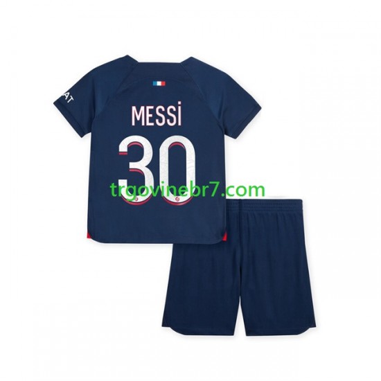 Dres Paris Saint-Germain Lionel Messi 30 Domaći 2023-2024 Kratkih Rukava - Dječji