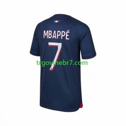 Dres Paris Saint-Germain Mbappé 7 Domaći 2023-2024 Kratkih Rukava - Muški Dres Paris Saint-Germain Mbappé 7 Domaći 2023-2024 Kratkih Rukava - Muški