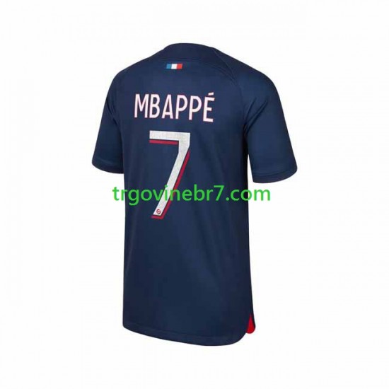 Dres Paris Saint-Germain Mbappé 7 Domaći 2023-2024 Kratkih Rukava - Muški
